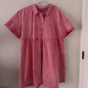 SHEIN Pink Midi Dress